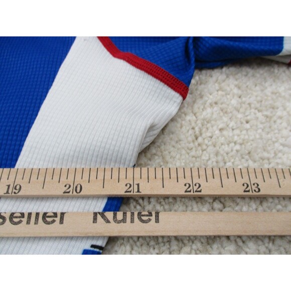 Canari Cycling Jersey Mens Large L Texas Red Blue Pockets Zip Bike Shirt * - Picture 13 of 15